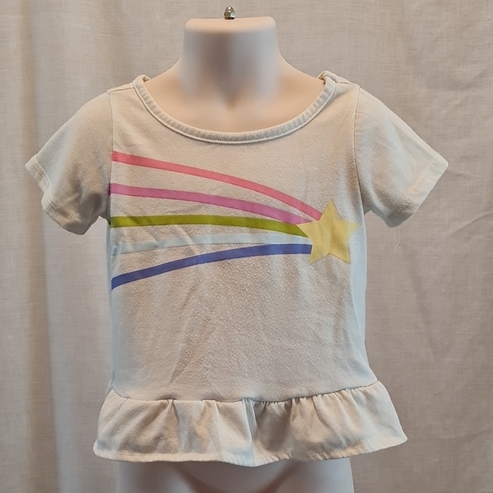 5/$20. WONDER NATION white Ruffled Helm little girls short set sz 3T GUC
